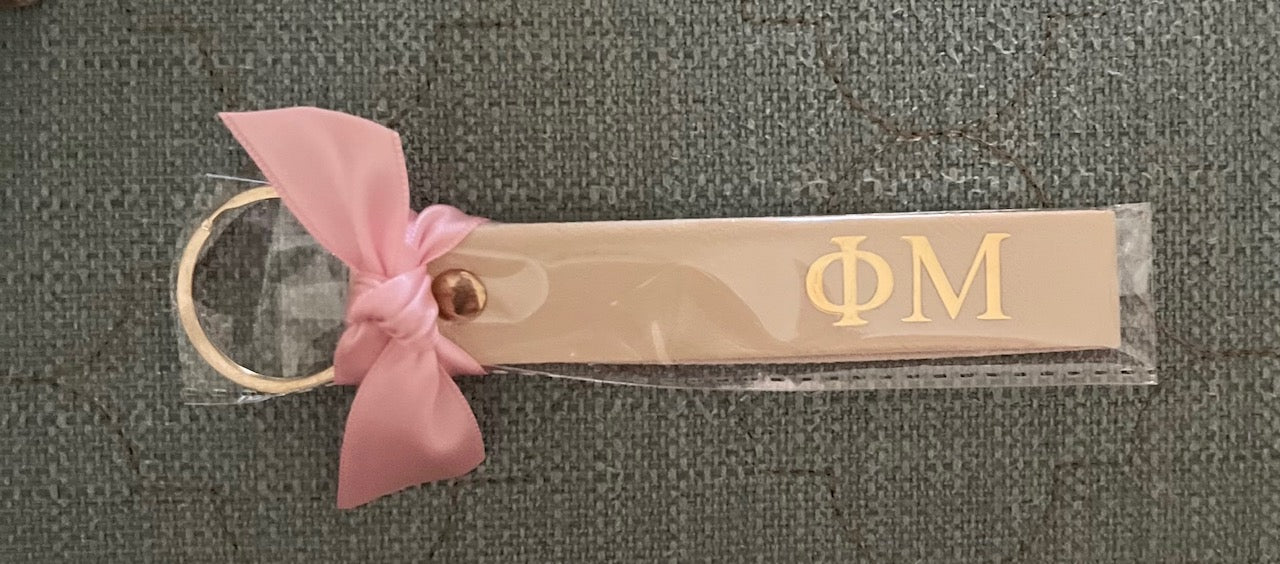 Sorority Skinny Leather Key Chain
