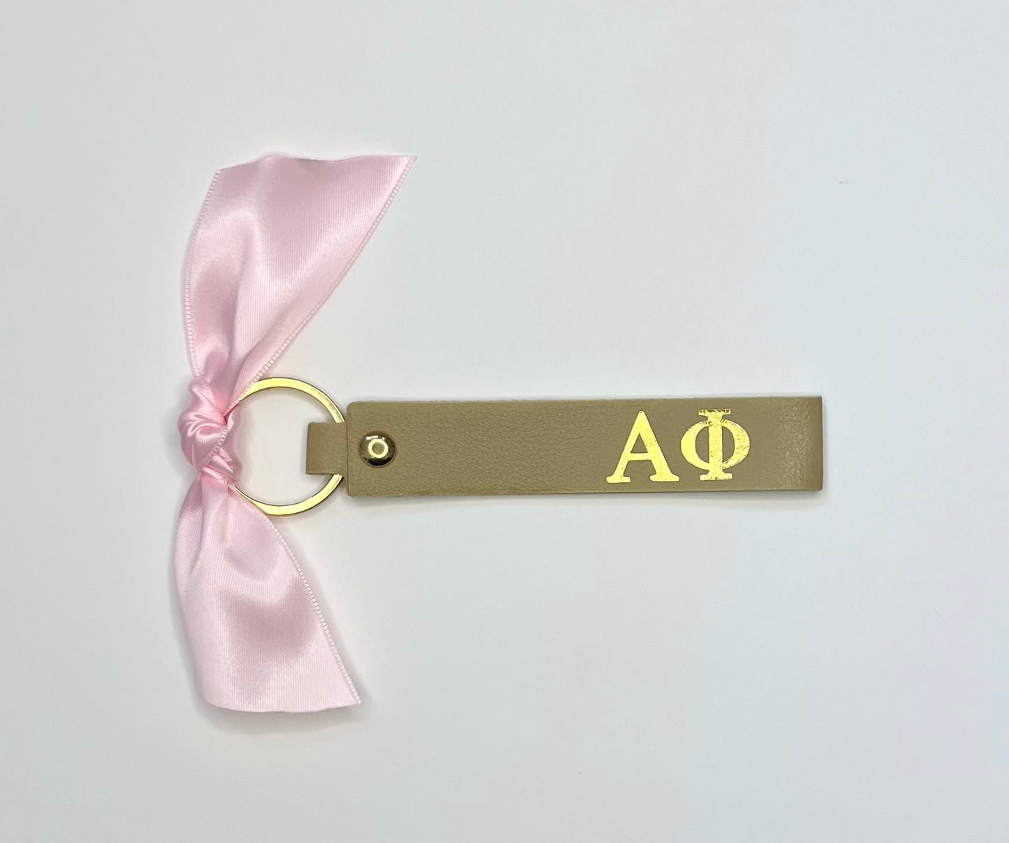 Sorority Skinny Leather Key Chain