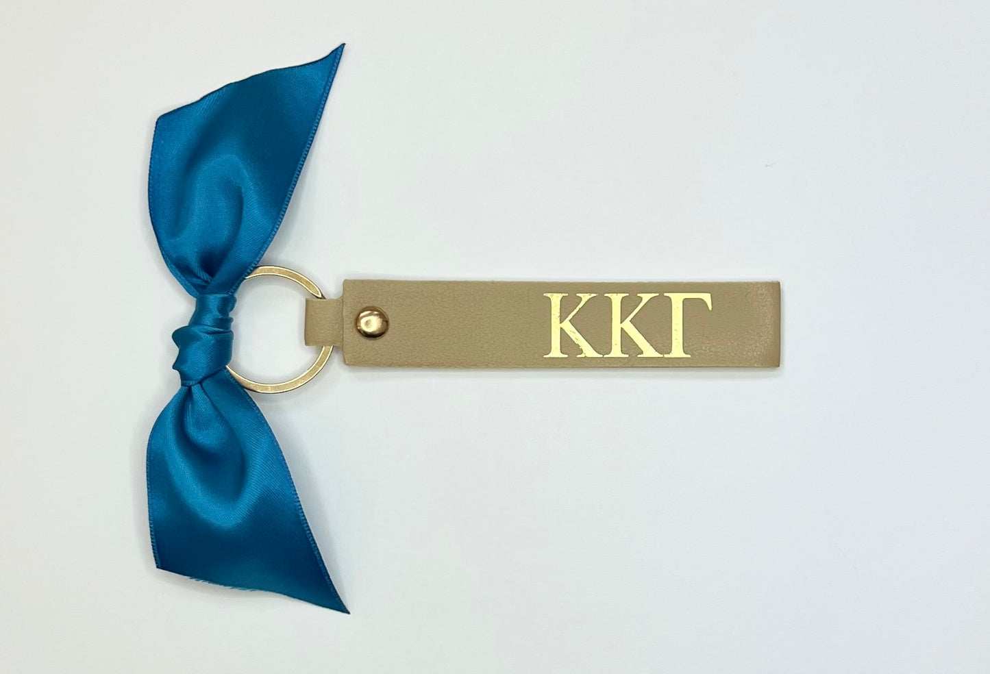 Sorority Skinny Leather Key Chain