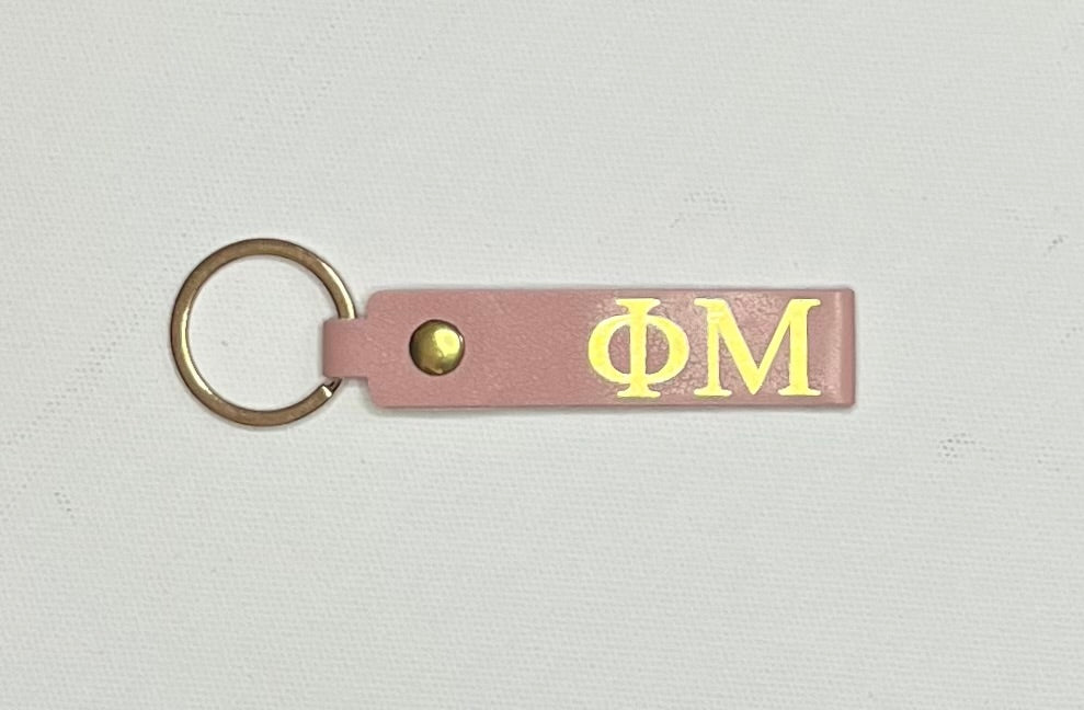 Sorority Skinny Leather Key Chain