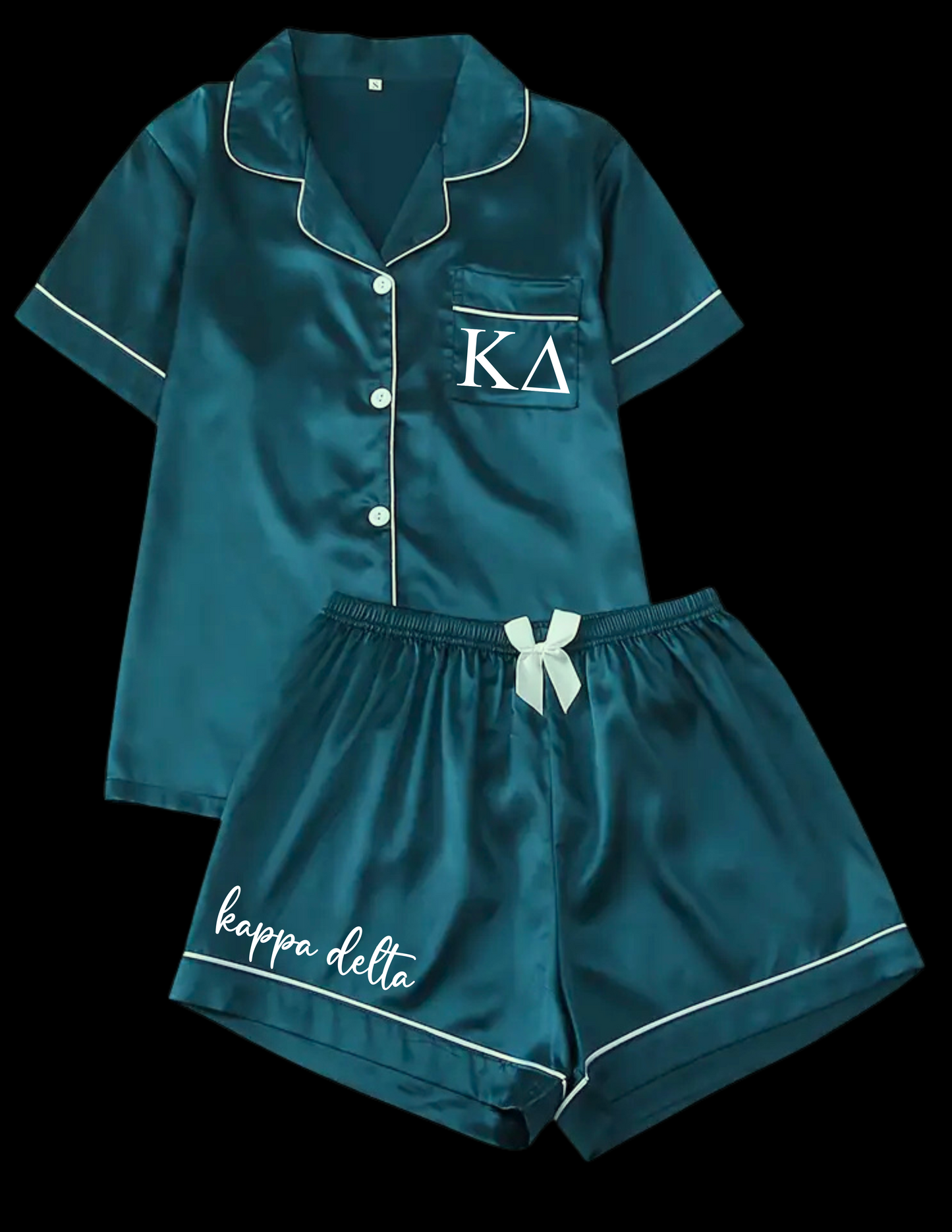 Sorority Short Set Pajamas-Green