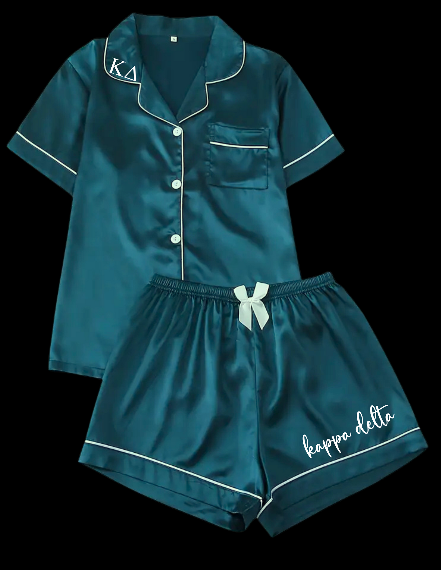 Sorority Short Set Pajamas-Navy