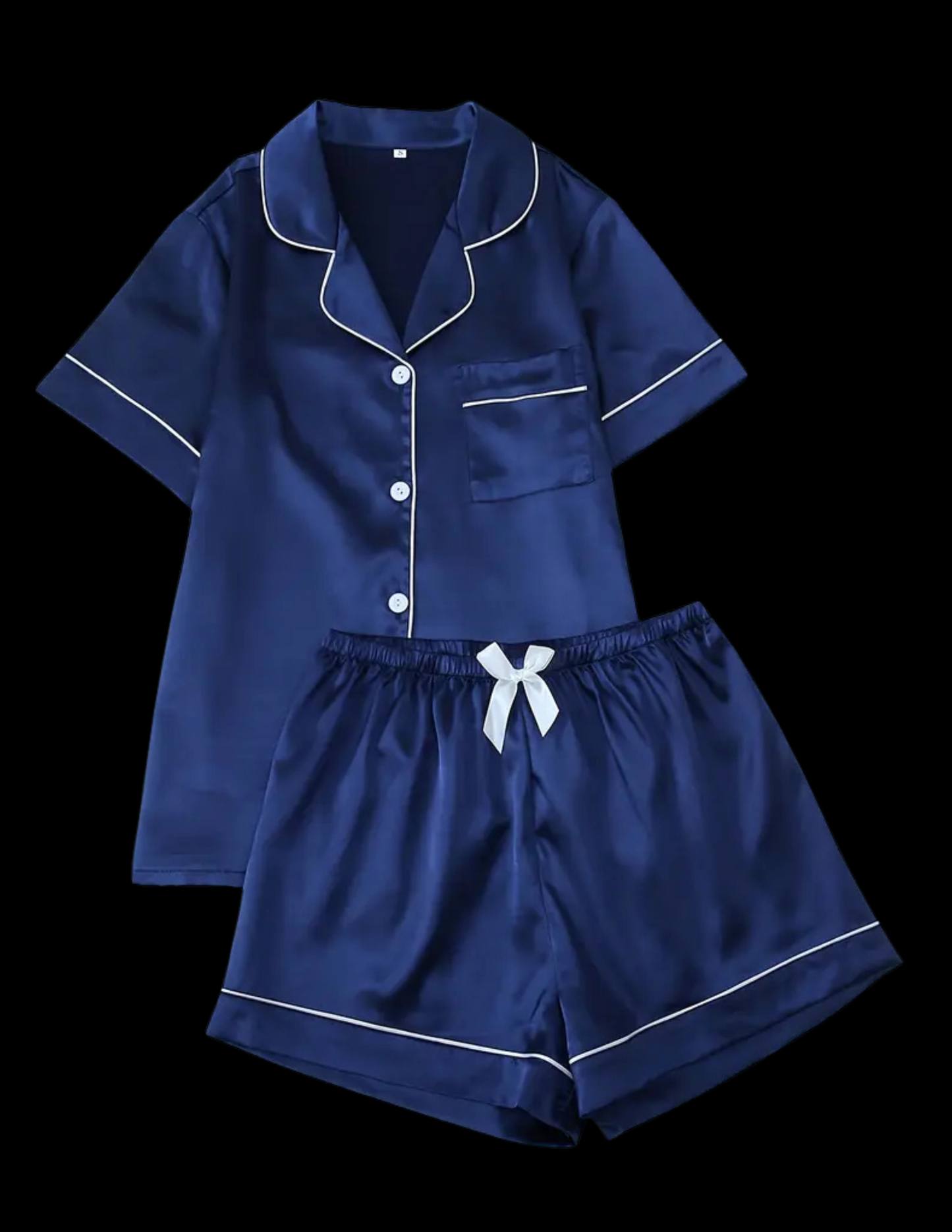 Sorority Short Set Pajamas-Navy