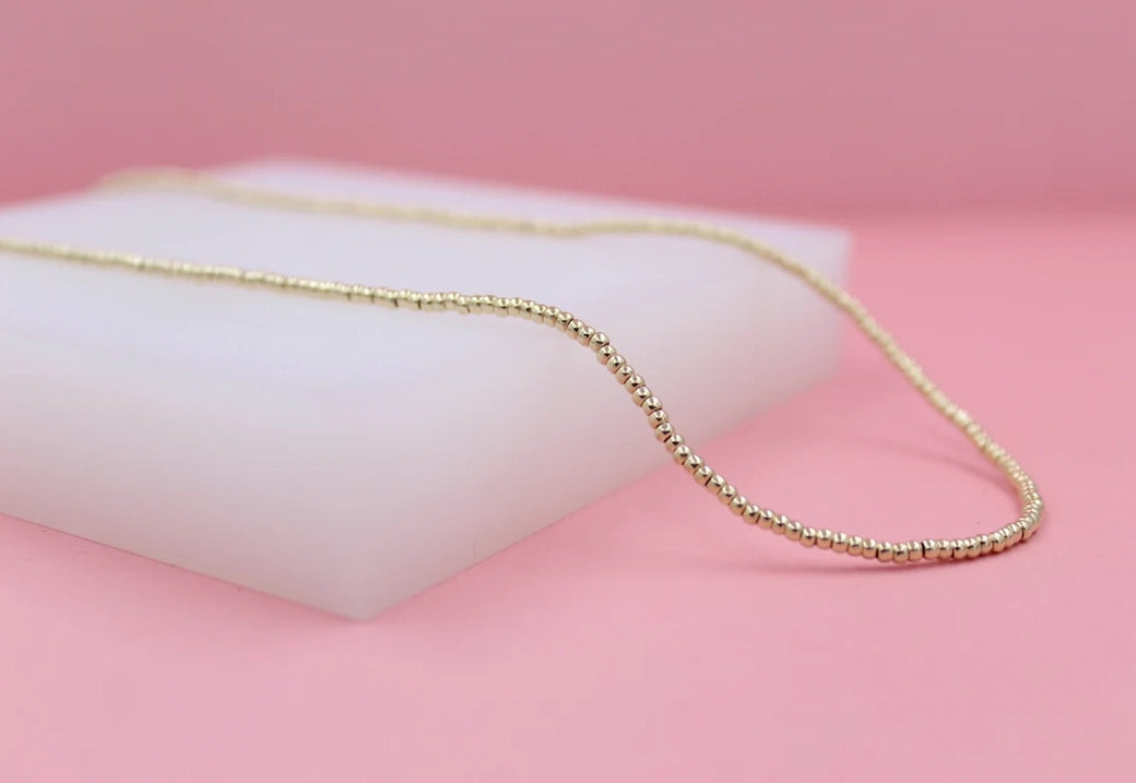 Gold Beaded Necklace