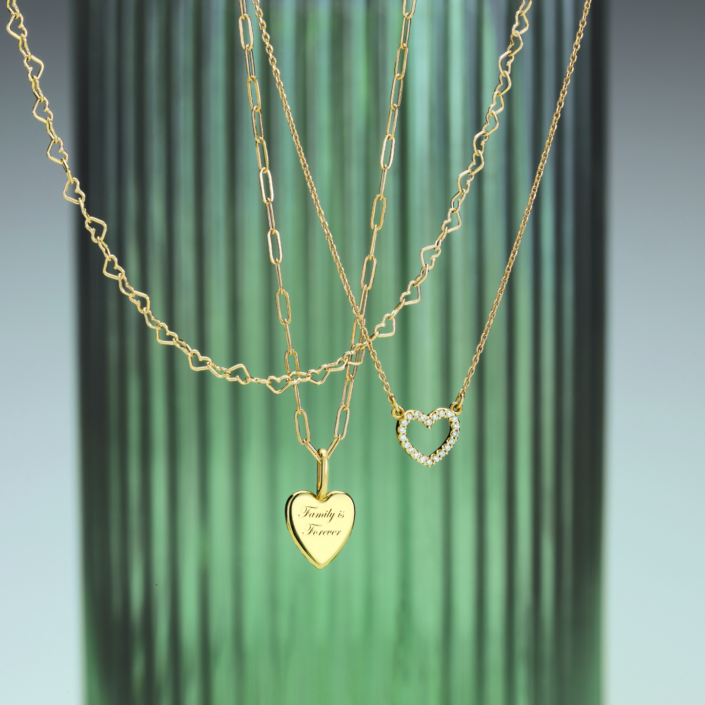 Heart Chain Link Necklace