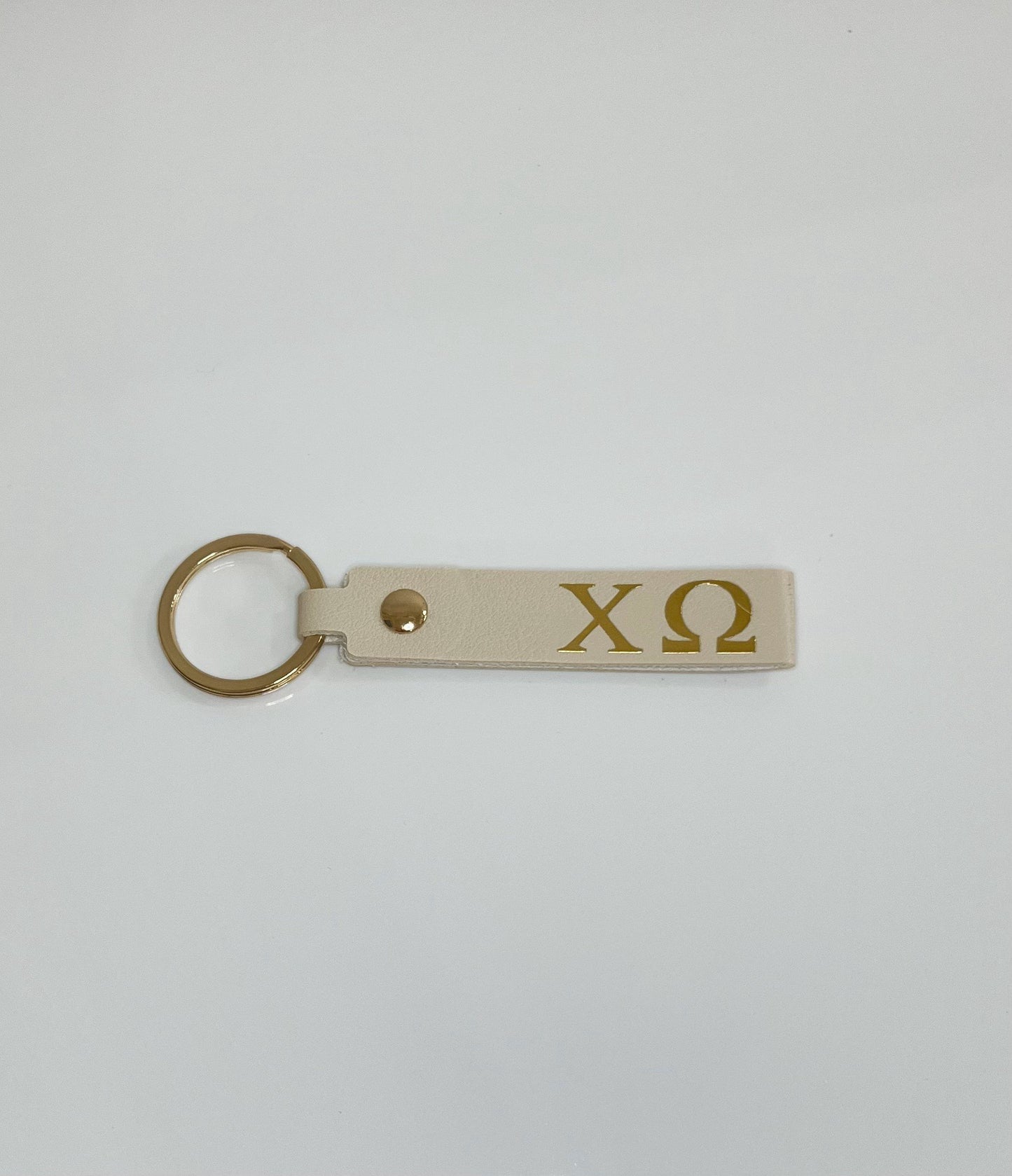 Sorority Skinny Leather Key Chain
