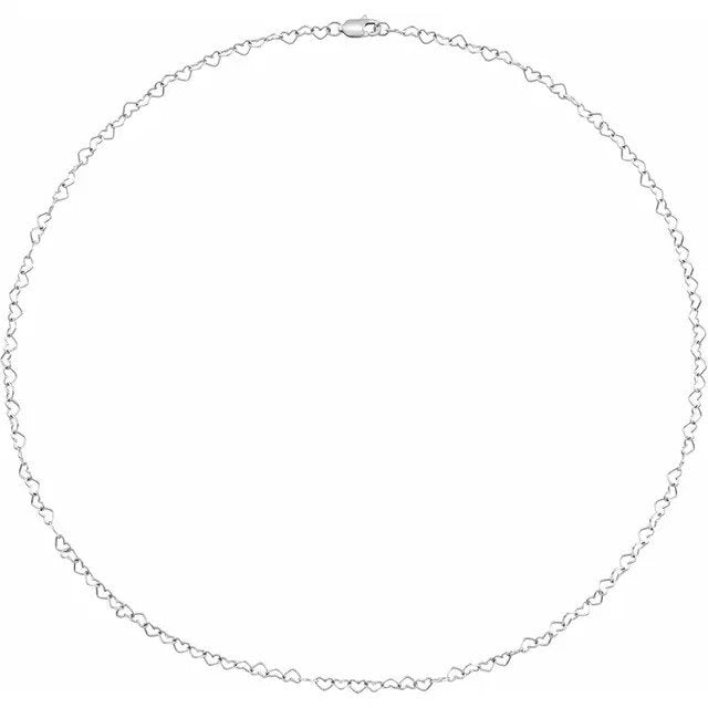 Heart Chain Link Bracelet