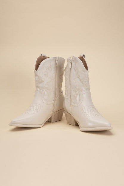 Tapered Toe Western Booties