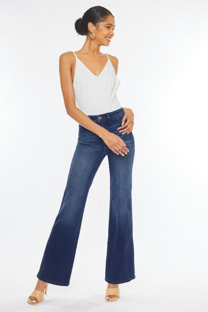 High Rise Slim Flare Jeans