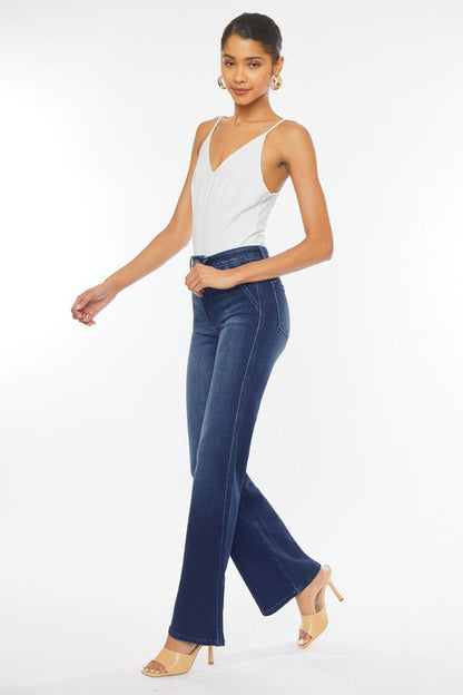 High Rise Slim Flare Jeans