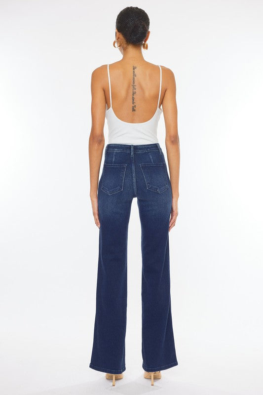 High Rise Slim Flare Jeans