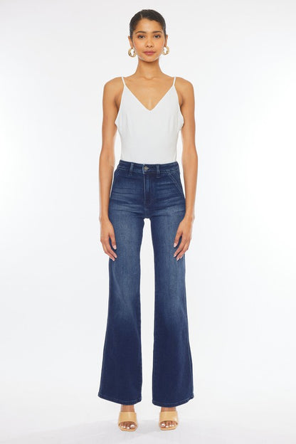 High Rise Slim Flare Jeans