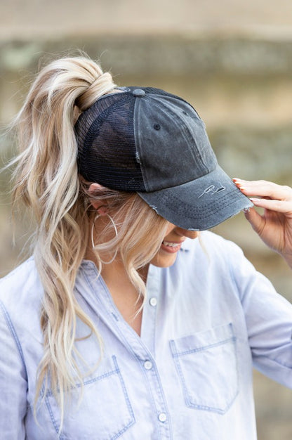 Messy Bun Hat Cap