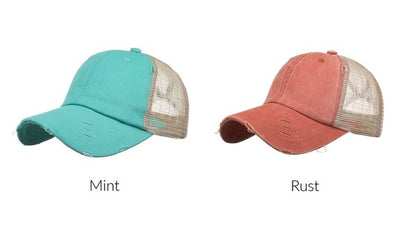Messy Bun Hat Cap