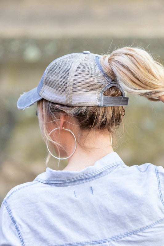 Messy Bun Hat Cap