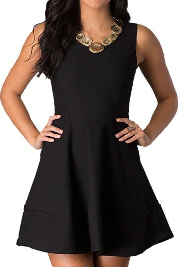 Junior's Sleeveless Party Dress with Zipper