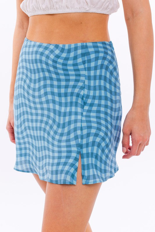 Checkered Mini Skirt