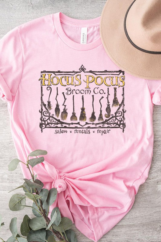 Hocus Pocus Broom Graphic T - Shirt