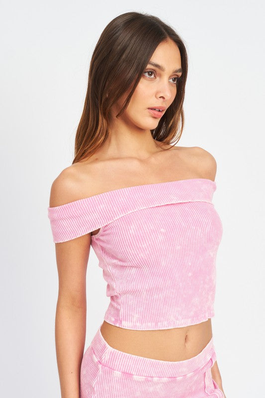 Garment Strapless Crop Top