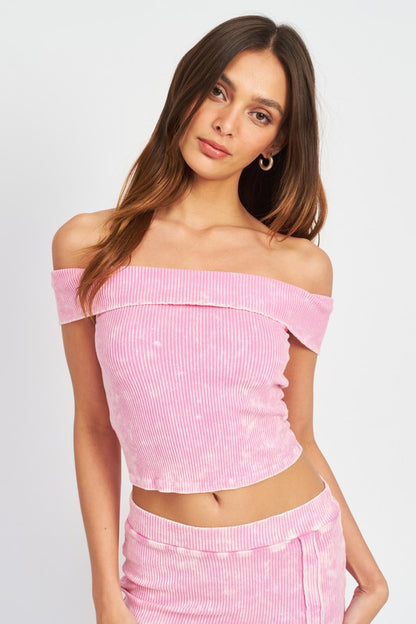 Garment Strapless Crop Top