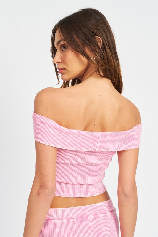 Garment Strapless Crop Top