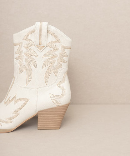 Embroidered Cowboy Booties