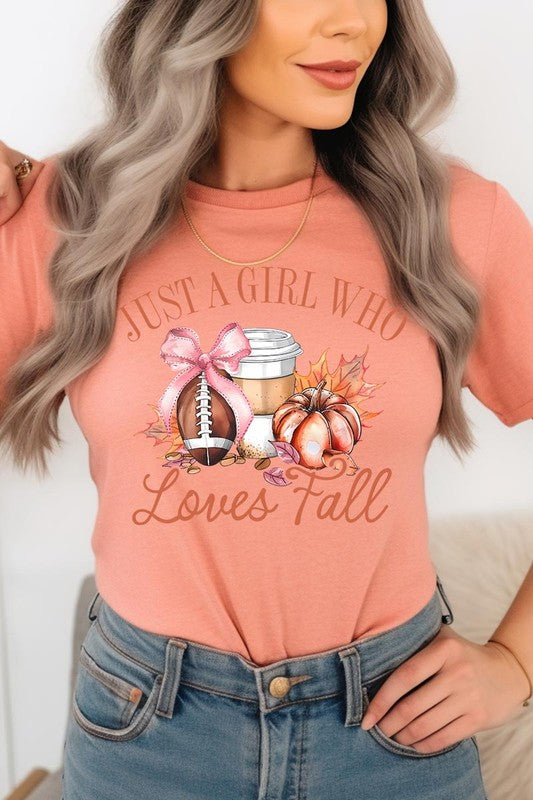 'Just a Girl Loves Fall' Graphic Tee