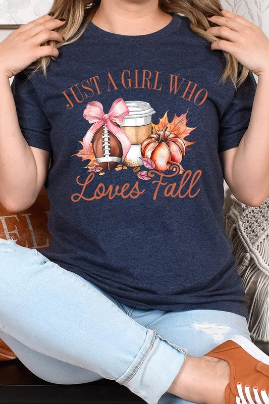 'Just a Girl Loves Fall' Graphic Tee