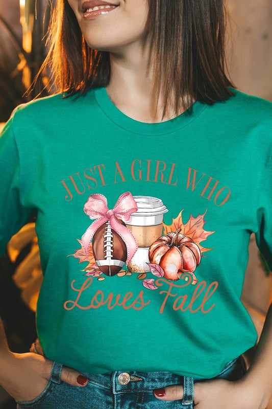 'Just a Girl Loves Fall' Graphic Tee