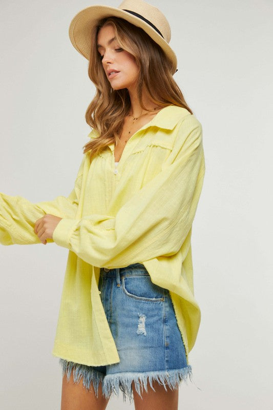 Button Down Relaxed Shirt