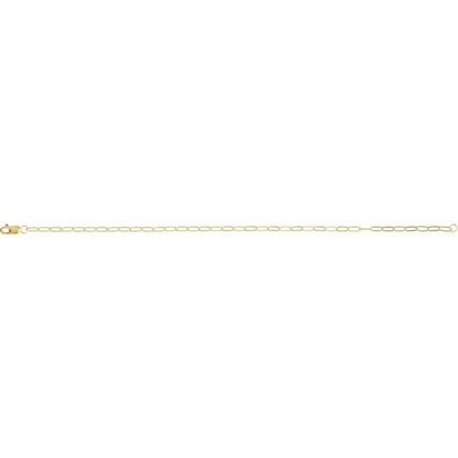 14K Yellow Gold Filled 2.1 mm Paperclip-Style Necklace & Bracelet