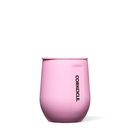 Corkcicle Pink 12oz Stemless Mug