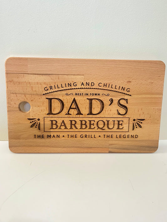 "Dad's Barbeque" Cutting Board