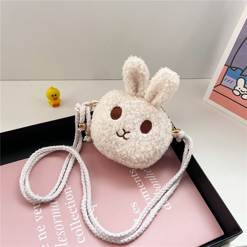 Plush Rabbit Crossbody Purse