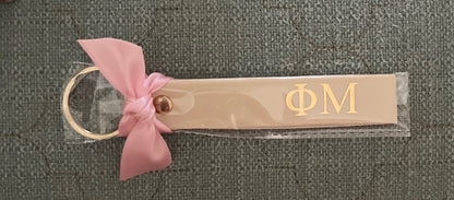 Sorority Skinny Leather Key Chain