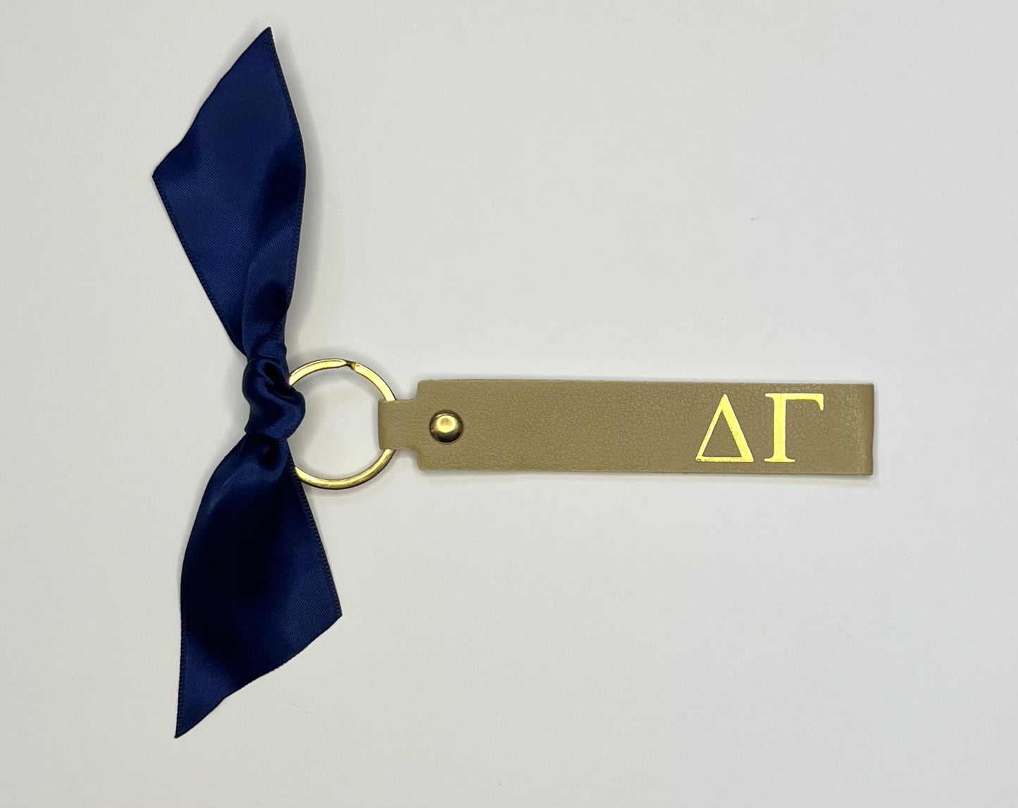 Sorority Skinny Leather Key Chain