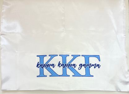 Sorority Satin Standard Size Pillowcase