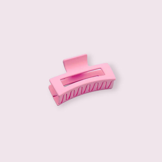 Large Matte Pink Hair Claw Clip