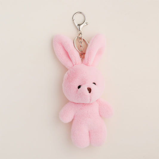 Plush Pink Bunny Key Chain