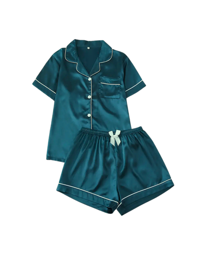 Sorority Short Set Pajamas-Green