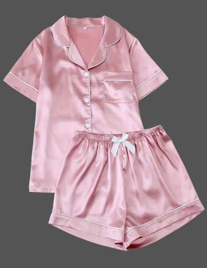 Sorority Short Set Pajamas-Pink