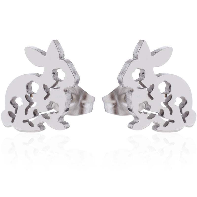 Bunny Stainless Stud Earrings