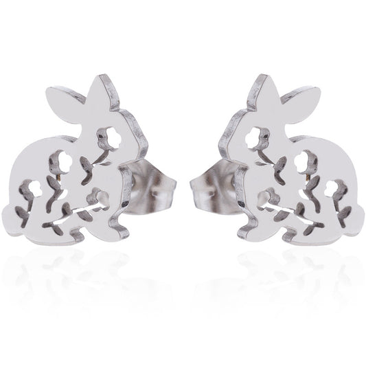 Bunny Stainless Stud Earrings