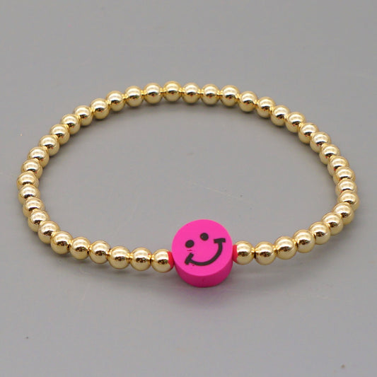 Rainbow Smiley Face Bracelet