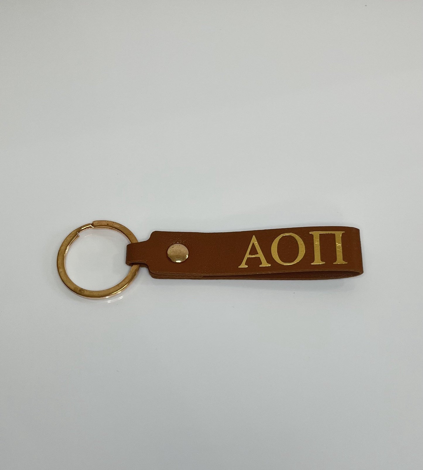 Sorority Skinny Leather Key Chain