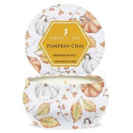 Pumpkin Chai 9oz Aqua De Soi Tin