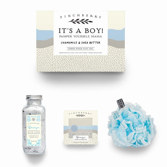 3 Pc Gift Set - It's A Boy! Baby Shower Gift from FinchBerry